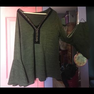 Blouse kimono sleeves